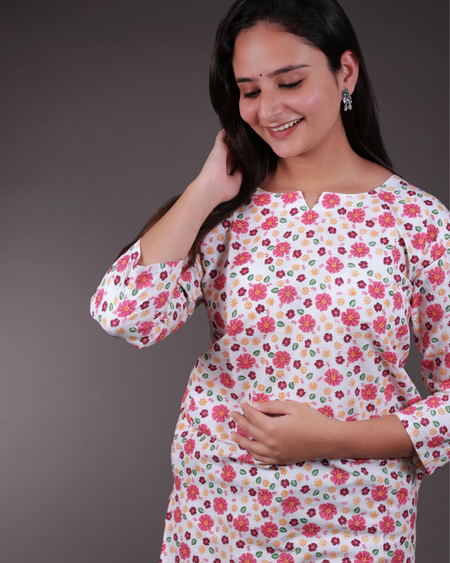 Floral Short Kurti